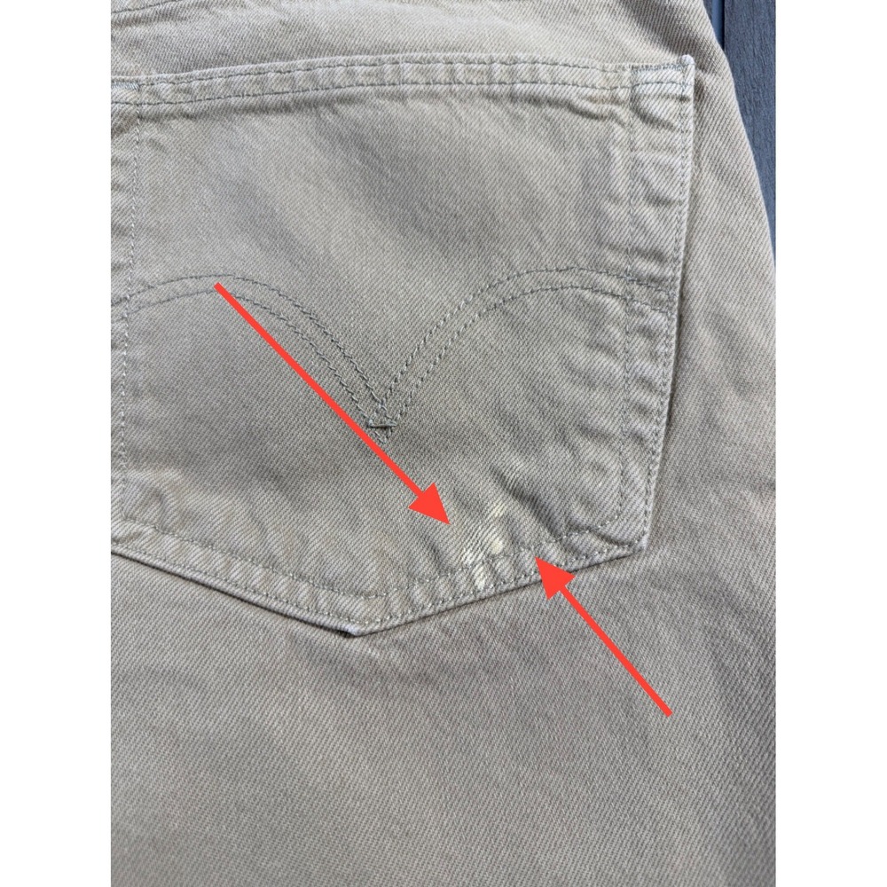 Levi's 550 Relaxed Fit Jeans 40x30 Tan Khaki Denim Classic Tapered Leg - Picture 8 of 8